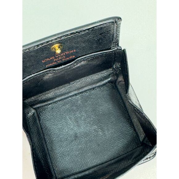 Louis Vuitton Black Epi Leather Porte Monnaie Boite Coin Case Wallet M63697 - Picture 5 of 11